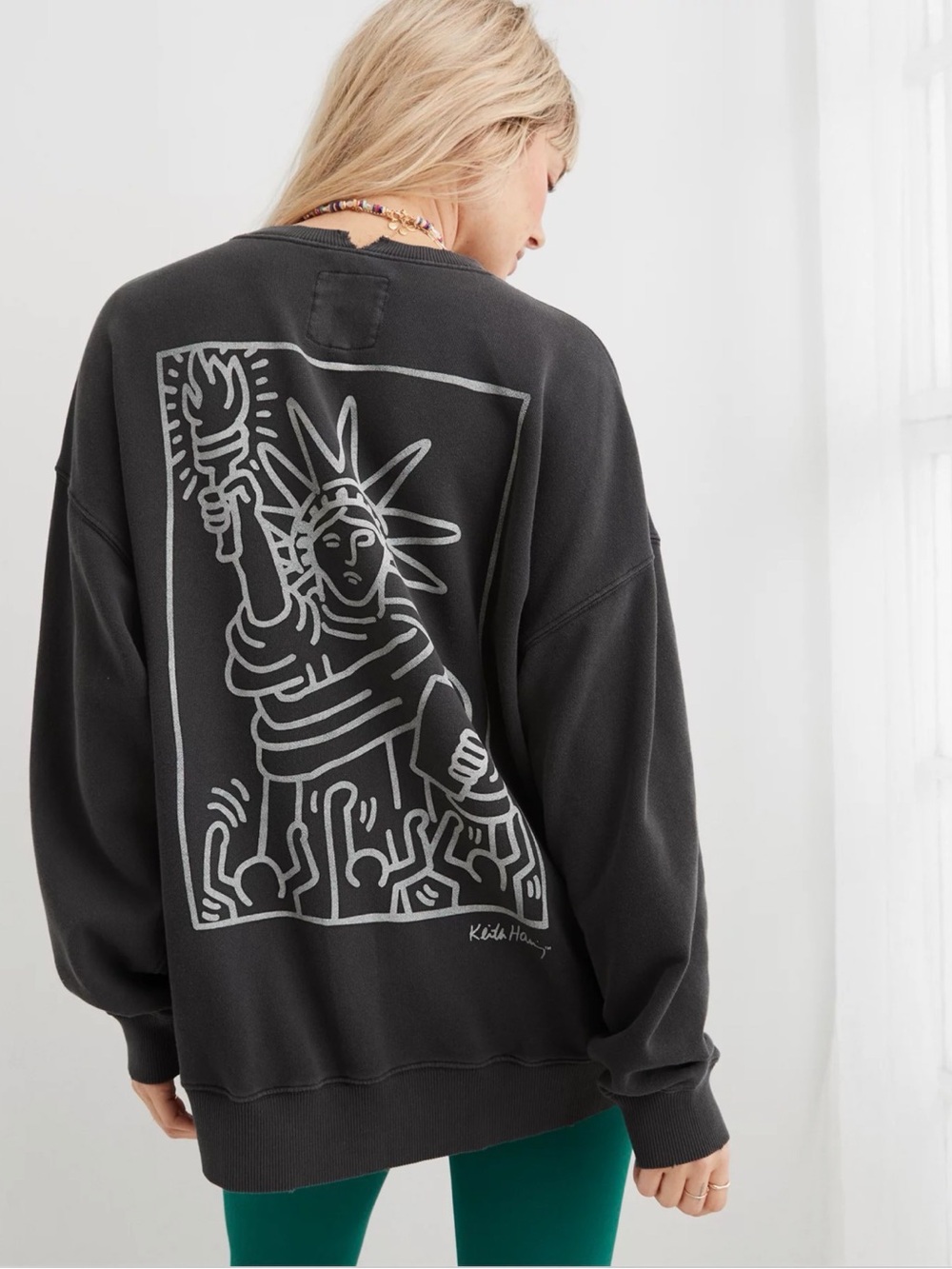 Aerie The Chill Crew Keith Haring Sweatshirt